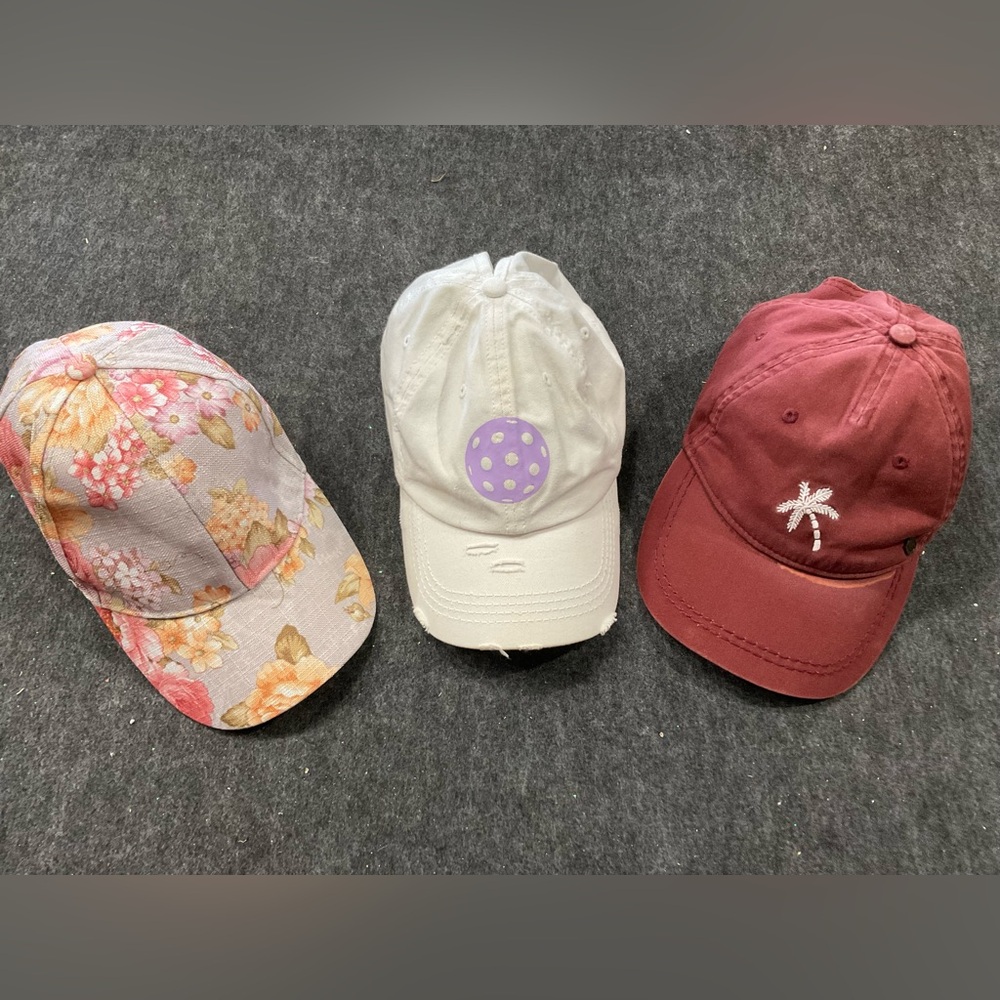 Three Ladies Baseball Caps